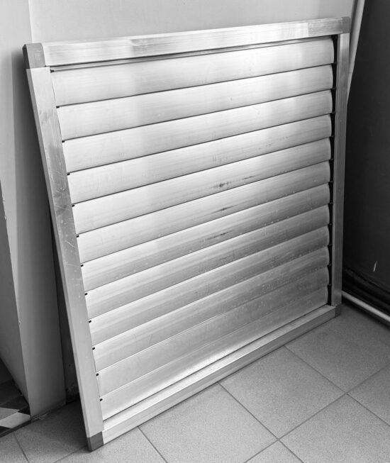 Automatic Aluminum Backdraft Vent Grille PSS – 1000x1000 mm